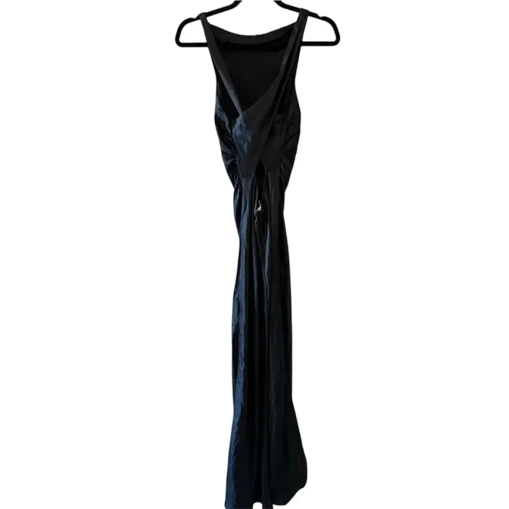 New Reformation Casette Silk Dress - Picture 3 of 5